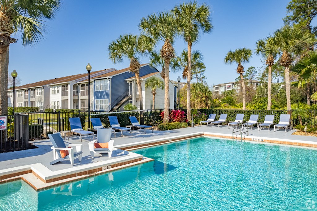 the pool at the preserve at ballantyne commons apartments at The Adelaide, Orlando, 32821