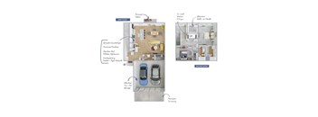 A diagram shows a two-story house with labeled rooms such as "Personal Pantry" and "In-unit Washer & Dryer".