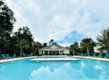 Resort-inspired pool at Oasis at Cedar Branch in Wilmington, NC