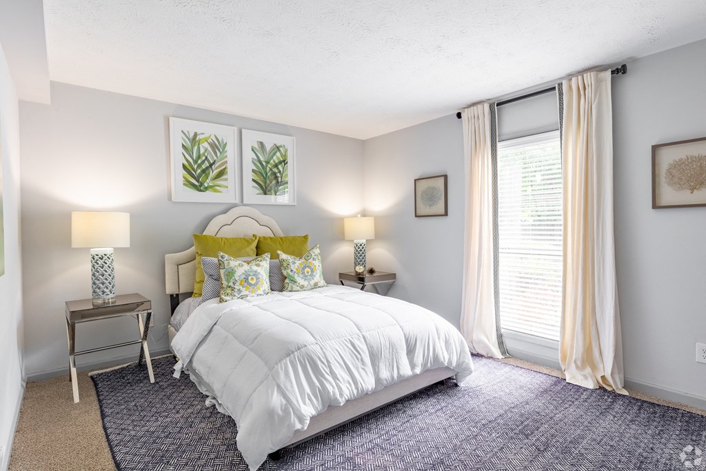 bedroom with bed and window