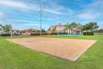 a softball field at the whispering winds apartments in pearland, tx at Century South Shore, Texas, 77573