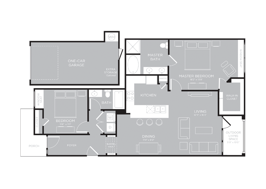 AMSTERDAM Floor Plan AMSTERDAM Floor Plan at Century Travesia, Austin, 78728