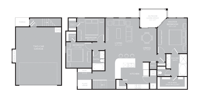 LOS ANGELES Floor Plan LOS ANGELES Floor Plan at Century Travesia, Texas