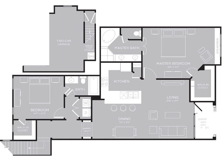 RIO Floor Plan RIO Floor Plan at Century Travesia, Austin, Texas