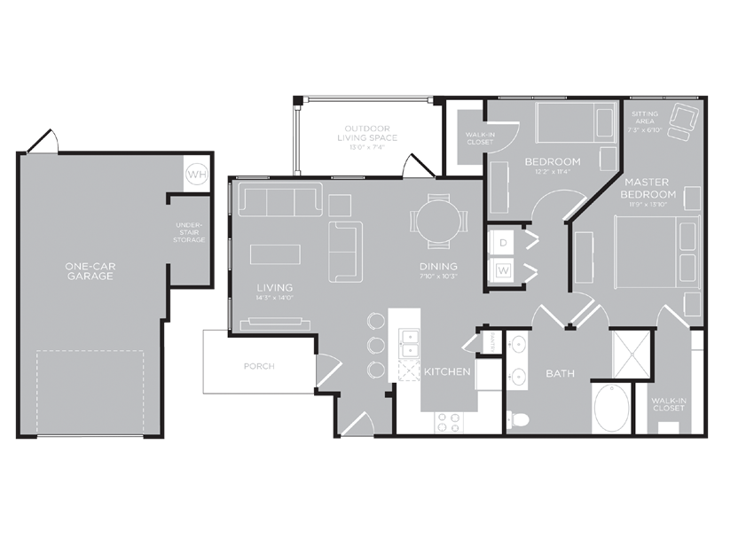 VANCOUVER Floor Plan VANCOUVER Floor Plan at Century Travesia, Austin, TX, 78728