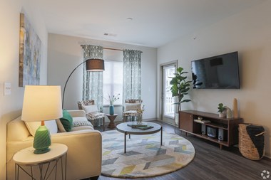 Modern Living Room at Century at the Ballpark, Lawrenceville, GA, 30043