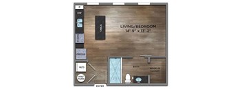 Cooper Floor Plan at Century Baxter Avenue, Louisville Kentucky