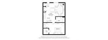 a floor plan of a bedroom apartment
