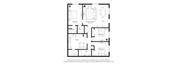 this is a floor plan of a bedroom apartment