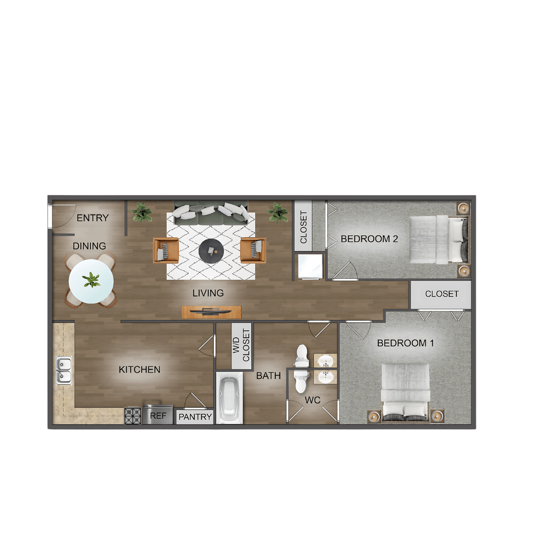 a 1 bedroom floor plan  apartments  the residences at sawmill estates