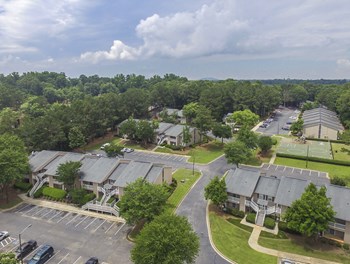Aerial view Aerial viewat Harvard Place Apartment Homes by ICER, Lithonia, GA, 30058