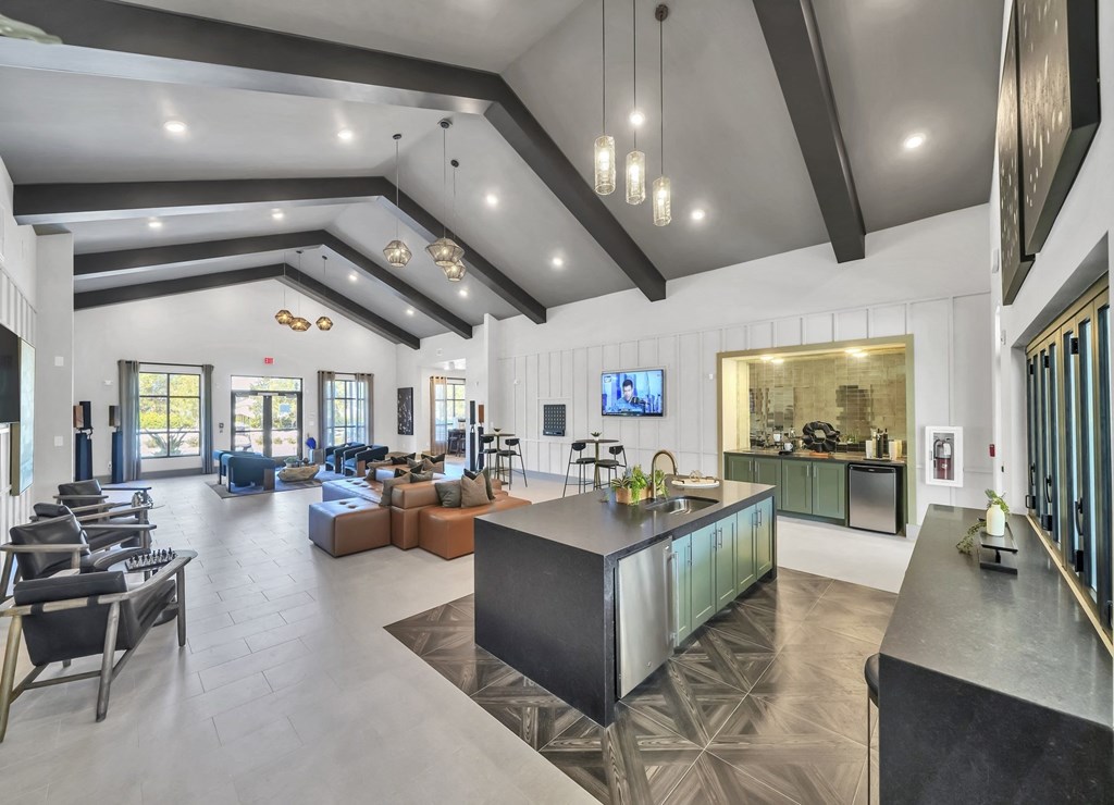 the clubhouse at the bradley braddock road station apartments