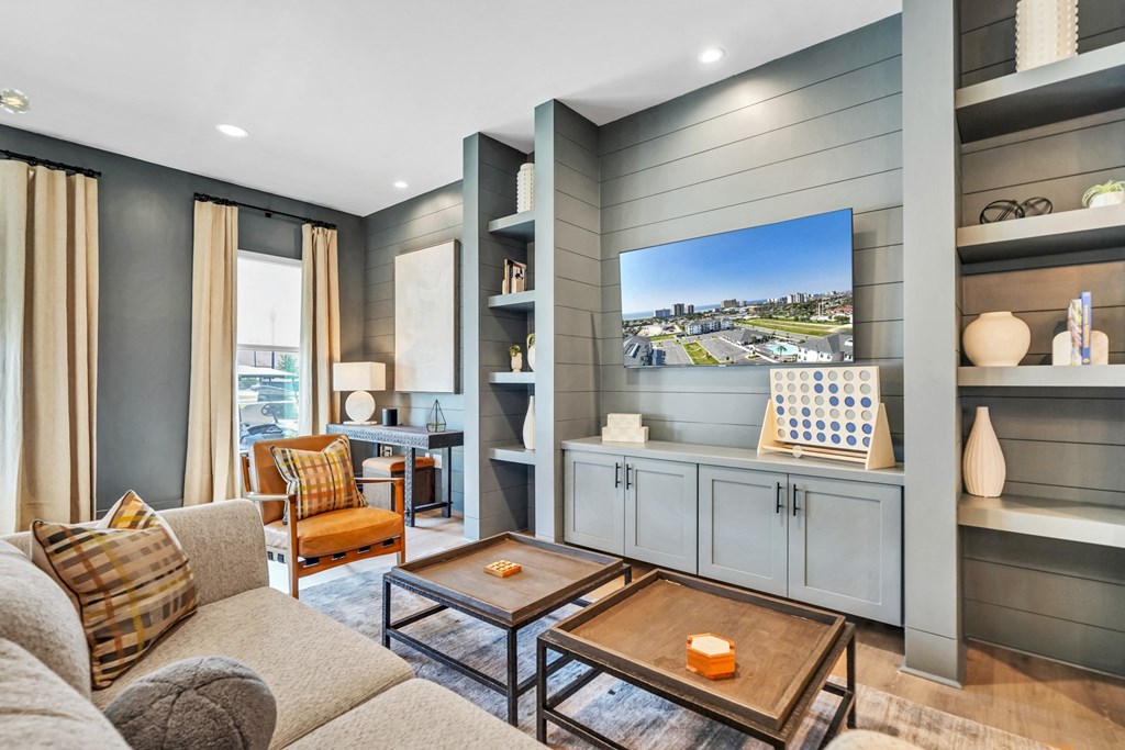 Living room  at The Charles Apartments , Destin, 32541