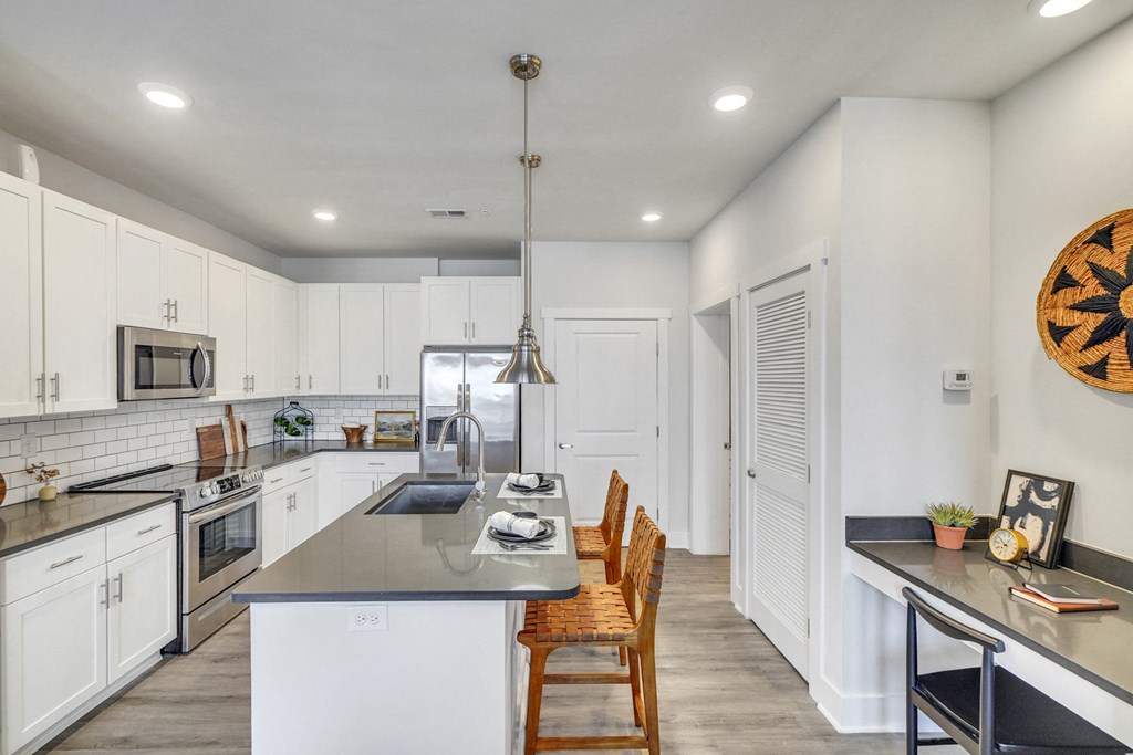 Kitchen area at The Charles Apartments , Destin