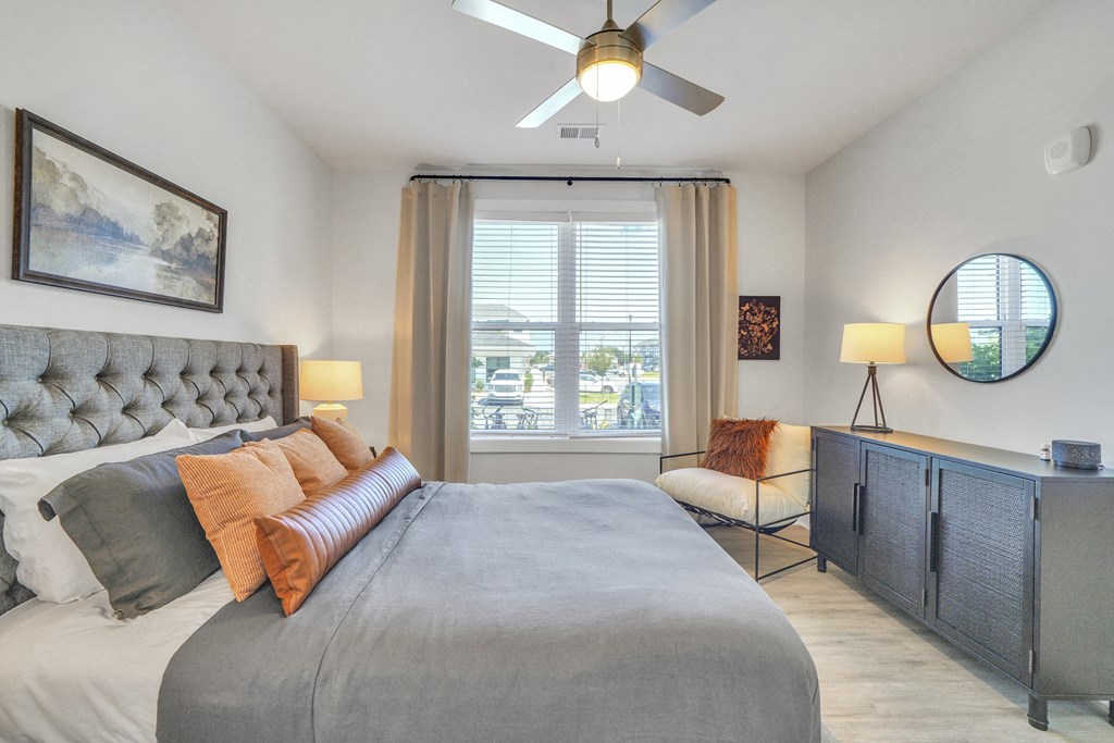 Bedroom at The Charles Apartments, Destin, FL, 32541