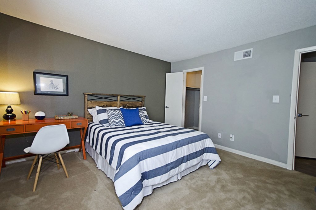 Comfortable Bedroom at 555 Mansell, Roswell, GA