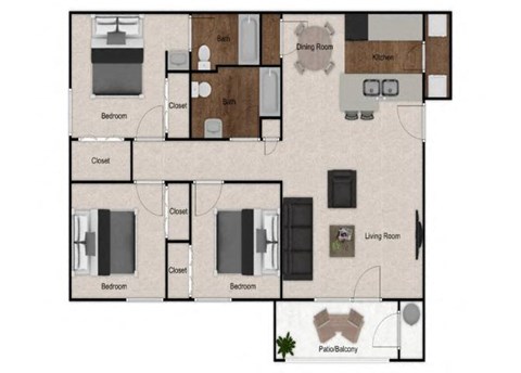 1701 Macon Road 2-3 Beds Apartment for Rent - Photo Gallery 27