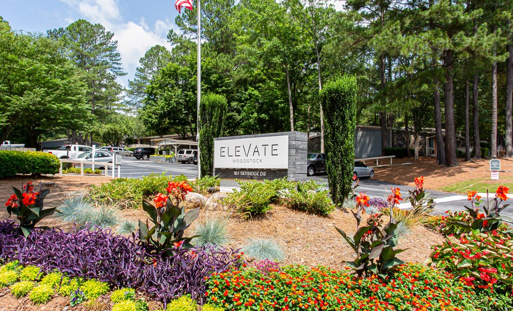 our apartments showcase a beautiful front yard