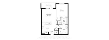 1 bedroom 1 bathroom 1M Floor Plan at Exchange at Rock Hill, Rock HIll, SC
