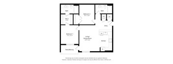 2 bedroom 2 bathroom 2IC Floor Plan at Exchange at Rock Hill, South Carolina, 29730