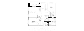 2 bedroom 2 bathroom 2L Floor Plan at Exchange at Rock Hill, Rock HIll, SC, 29730