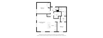 2 bedroom 2 bathroom 2L ALT Floor Plan at Exchange at Rock Hill, Rock HIll, SC