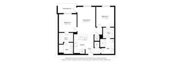 2 bedroom 2 bathroom 2M Floor Plan at Exchange at Rock Hill, Rock HIll, 29730