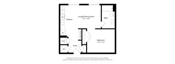 studio 1 bath S2 Floor Plan at Exchange at Rock Hill, Rock HIll, 29730