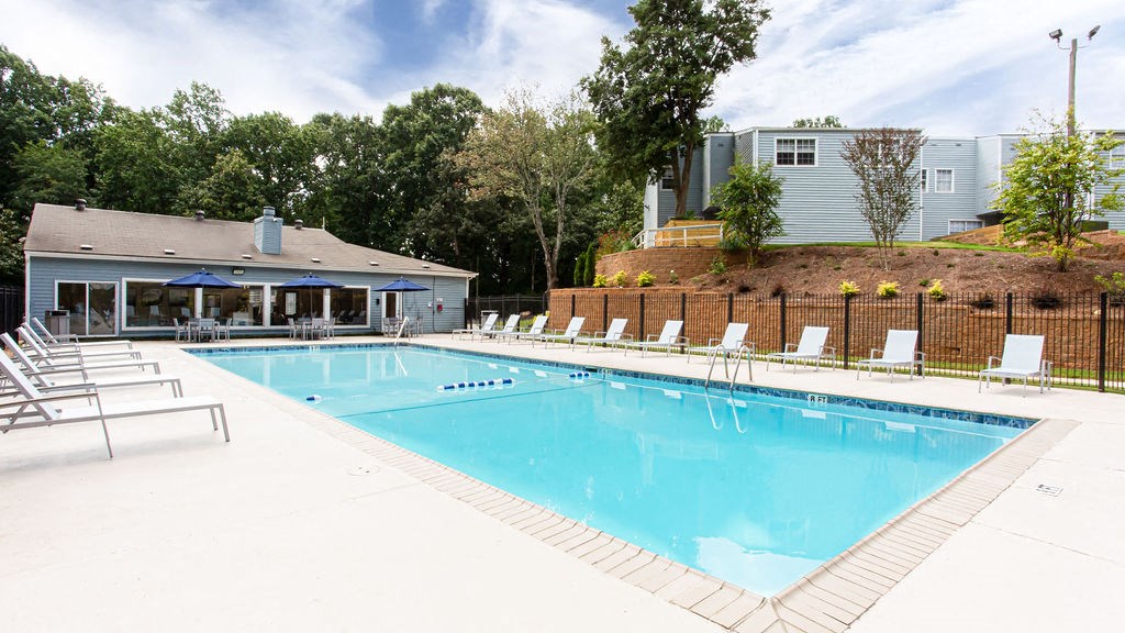 Swimming Pool With Relaxing Sundecks at The Cobb Apartments-Townhomes, Austell, GA, Georgia, 30168
