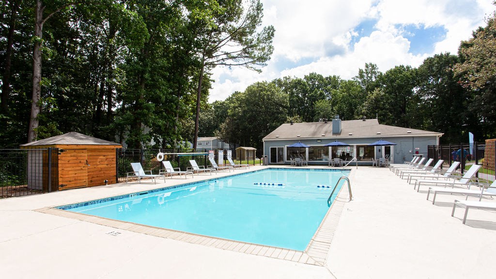 Relaxing Swimming Pool With Sundeck at The Cobb Apartments-Townhomes, Austell, Georgia