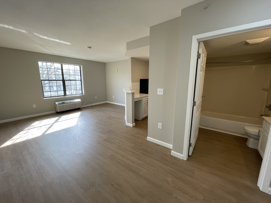 open concept studio layout at Flats at 87Ten, Charlotte, NC 28262