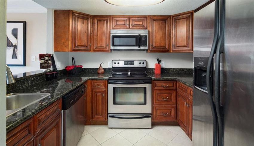 Upgraded Kitchen With Stainless Steel Appliances Upgraded Kitchen With Stainless Steel Appliances at Atler at Brookhaven, Atlanta, GA