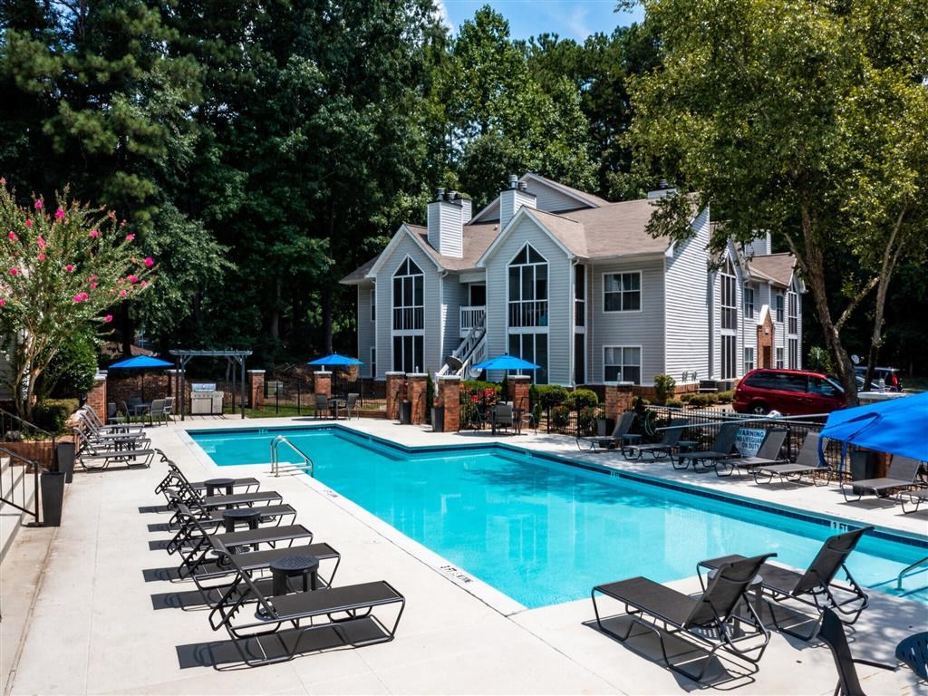 Pool With Sundecks Pool With Sundecks at The Hub at 934 Apartments, Atlanta
