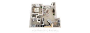 The BirchII Floor Plan at Haven North East, Georgia, 30340