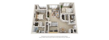 The Cedar Floor Plan at Haven North East, Atlanta, GA, 30340