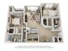 The Cedar Floor Plan The Cedar Floor Plan at Haven North East, Atlanta, GA, 30340