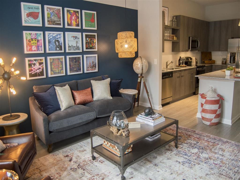 Modern Living Room at Marley EAV, Atlanta, GA