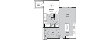 Amherst Floor Plan at Marley EAV, Atlanta, 30316