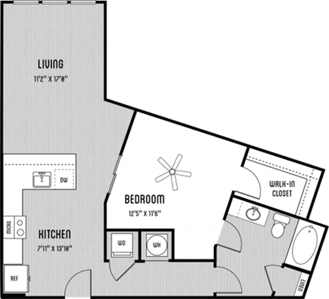 Arcadia Floor Plan at Marley EAV, Atlanta, 30316