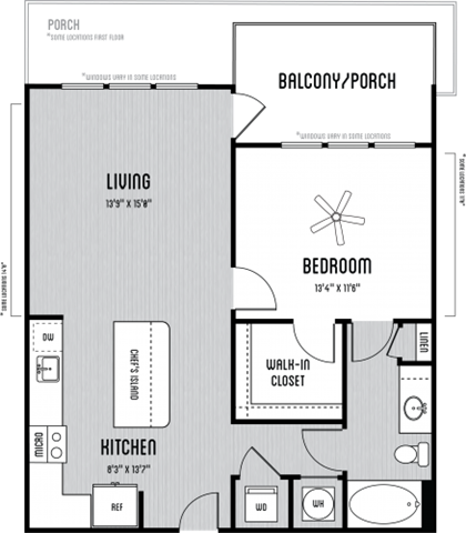 Asbury Floor Plan at Marley EAV, Atlanta, Georgia