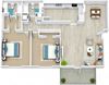 2 Bedrooms and 2 Bathrooms Floor Plans 2 Bedrooms and 2 Bathrooms Floor Plans at Vinings RiverVue, Georgia