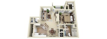1 bedroom Sydney floor plan Dakota Mill Creek Buford, GA