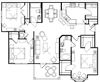 3 Bed 2 Bath Floor Plan 3 Bed 2 Bath Floor Plan at Crossings of Dawsonville, Dawsonville