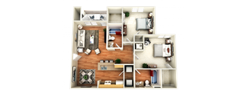 BEGONIA Floor Plan at Peaks at Gainesville, Gainesville, GA