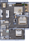 Two Bed, Two Bath