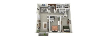 a floor plan of a two bedroom apartment