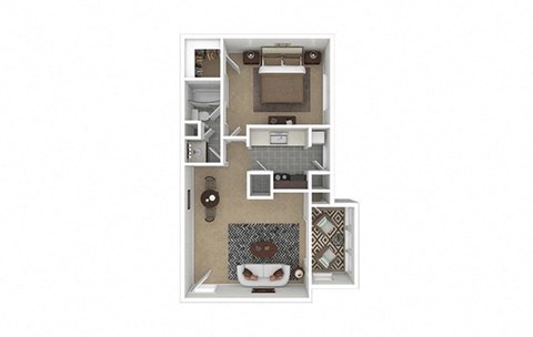 1 bed 1 bath at Enclave at Roswell, Roswell, GA, 30076