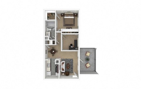 1 bed 1 bath A at Enclave at Roswell, Roswell, GA