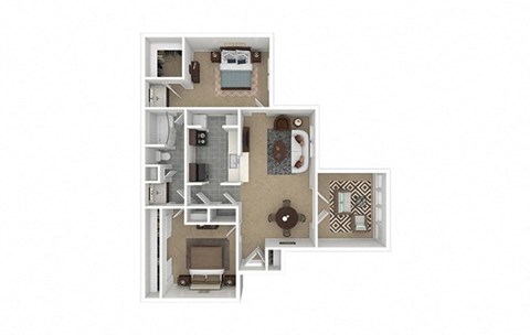 2 bed 2 bath at Enclave at Roswell, Roswell, 30076