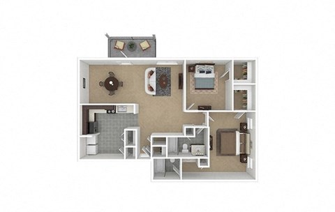 2 bed 2 bath B at Enclave at Roswell, Roswell